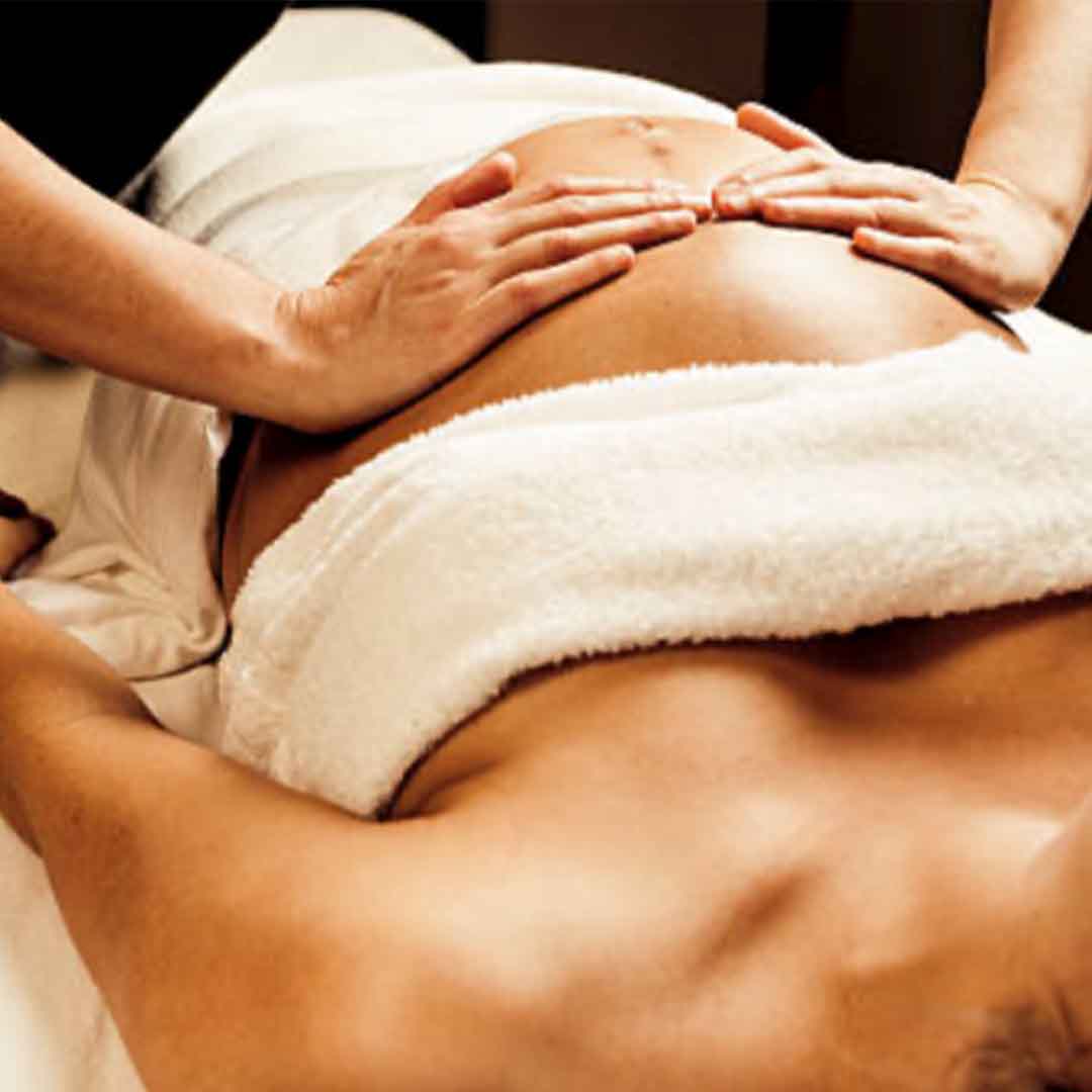 massage enceinte Lutry sur le dos